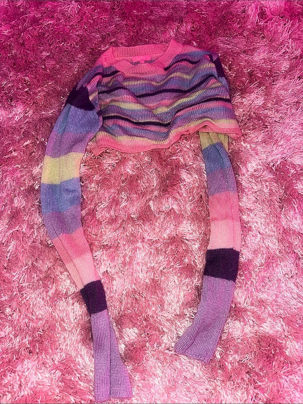Sugar & Spice Multicolor Knit Sweater Size Medium Like New